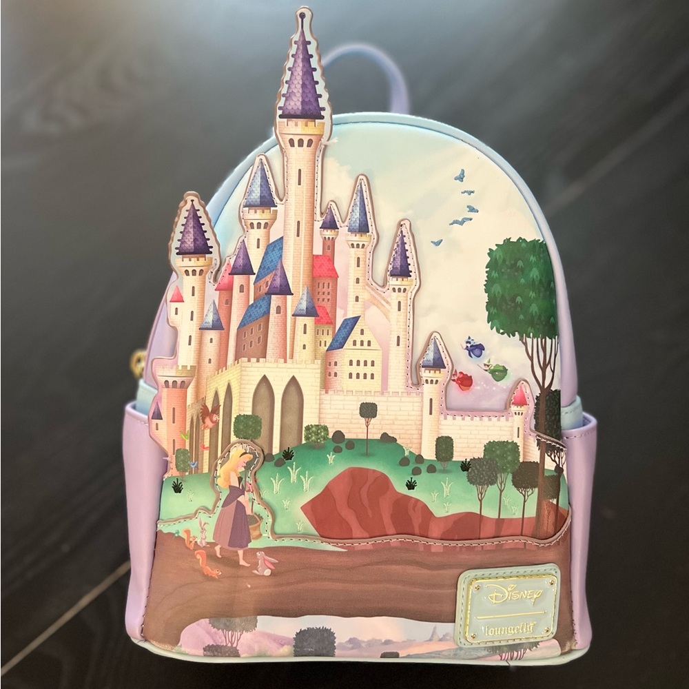 Disney Loungefly Aurora Sleeping Beauty Pink & Blue ombré Backpack